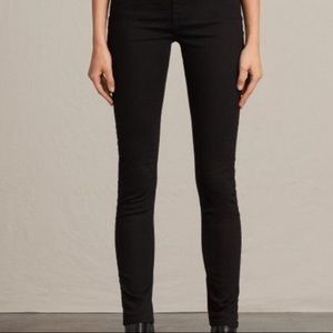 All Saints Stilt Jeans, Black (Sz 26) barely worn